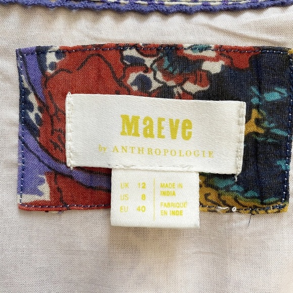 Maeve by Anthropologie Annabella Bohemian Chiffon Maxi Dress - 8 - Picture 6 of 9